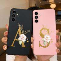 M14ป้องกันโทรศัพท์เคสสำหรับ Samsung Galaxy ความยาว5กรัมม. 14ดอก26ตัวอักษรฝาหลังผิวด้านซิลิโคนนิ่มสำหรับ Samsung M 14 GalaxyM14กระเป๋าถือทรงแข็งบั๊มเปอร์ SamsungM14