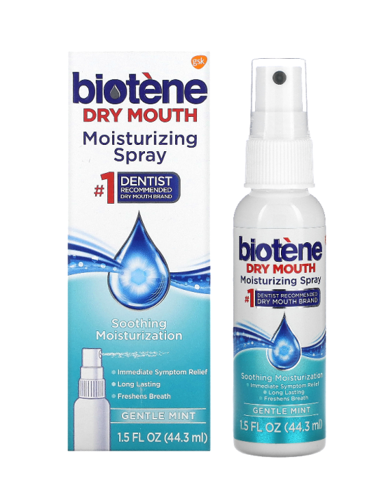 Biotene Dental Products, Dry Mouth Moisturizing Spray, Gentle Mint, 1.5