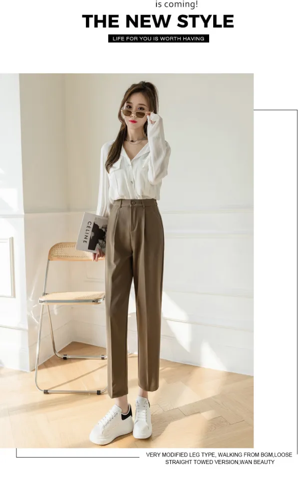 Jielur Korean Fashion Office Lady Suit Pants for Women Spring