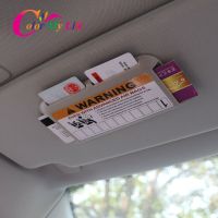 ❉ 3 Colors Car Sun Visor Card Holder Parking Cards Box for Nissan X-trail T31 T32 Qashqai J10 J11 for Renault Koleos Kadjar Duster