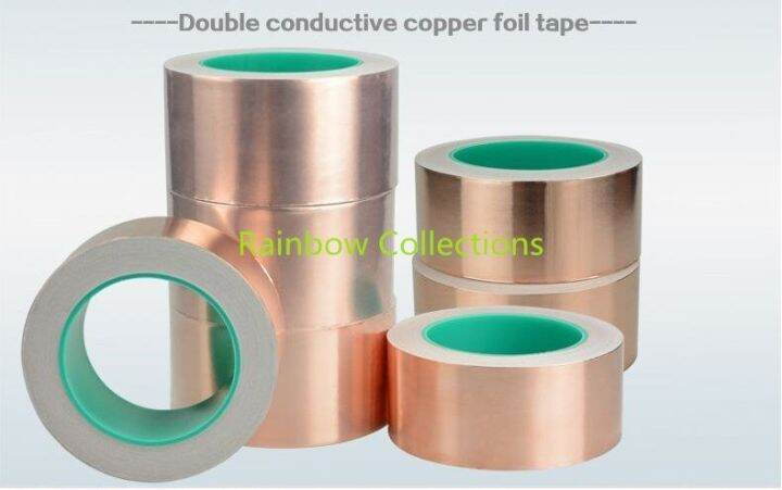 5-50mm-width-25-meters-double-copper-foil-tape-copper-double-sided-conductive-copper-foil-tape-conductive-tape-shielding-tape-adhesives-tape