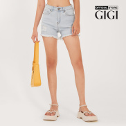 GIGI - Quần shorts jeans nữ rách vải cá tính G3110S211417-56