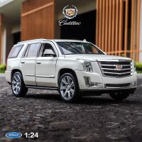 ของเล่นรถ SUV โมเดลรถโลหะผสม Diecasts ของเล่นโลหะของเล่นรถแบบจำลองสูงของขวัญสำหรับเด็ก1:27คาดิลแลคเอสคาเลด