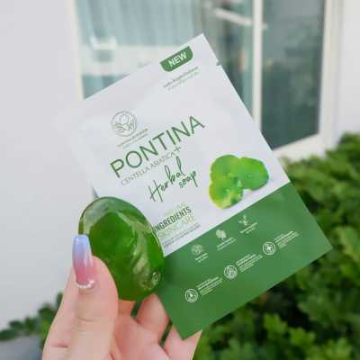 Pontina Centella Asistica Herbal Soap 27 g. สบู่ใบบัวบกพรทิน่า