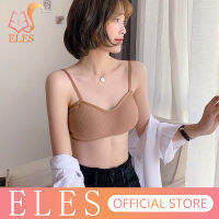 ELES เซ็กซี่ Push Up Bras ไร้รอยต่อสำหรับผู้หญิง Wirefree Breathable Tube Top เบาะ Bra เด็กสาว Bralette อินเทรนด์