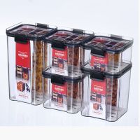 Food Storage Container Plastic Kitchen Refrigerator Noodle Box Multigrain Storage Dried Fruit Tank Transparent Sealed Cans Set