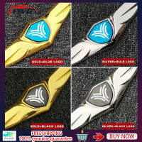 ZLWR NETA V Angel Wings สติกเกอร์โลโก้โลหะฝากระโปรงรถสติกเกอร์ตกแต่งป้ายรถภายนอกสติกเกอร์ตกแต่งร่างกายป้ายโลหะตกแต่ง