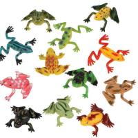 36 Pieces Plastic Frogs Toy Realistic Frog Toy Decorations Mini Vinyl Frogs Fun Rain Forest Character Toys Realistic Frog Figures Lifelike Plastic Frogs Toy for Crafting Party Supplies Home Decor Game