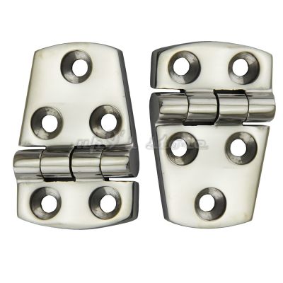 2pcs Marine Boat 5-Hole Cabin Flush Door Hinges Casting 316 Stainless Steel Strap Butt Hinge Accessories