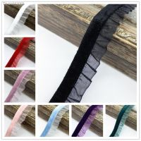 ﺴ﹍ 1 yard 15mm Velvet Elastic Hair Band Ribbon Lace Sewing Trim Handmade Ribbon DIY RoLi03