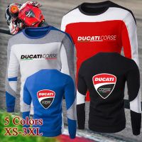 [In stock] 2023 design Ducati Spring and Autumn New Mens Stitching Contrast Color Wild Long sleeved  Pullove Shirts Plus ，Contact the seller for personalized customization of the name