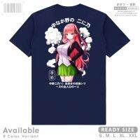 เสื้อยืด ลายการ์ตูนอนิเมะ Gotoubun No Hanayome NINO NAKANO The Quintessential Quintuplets สไตล์ญี่ปุ่น Waifu x A1474 Kis