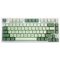 สีย้อมกุญแจหมวก123-ซับ XDA โปรไฟล์ Keycaps มัทฉะ OEM ส่วนบุคคลญี่ปุ่นที่มีสีสัน Keycap เชอร์รี่สำหรับคีย์บอร์ดแบบกลไก Qingyuanshangmao