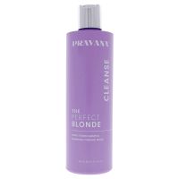 Pravana The perfect blonde shampoo  300ml  แชมพูเนื้อสีม่วงปราศจากสาร Sulfate เหมะสำหรับผมสีเทา สีหม่น ถนอมสีผม พร้อมโปรตีนไยไหม เคราติน จมูกข้าวสาลี ทำให้ผมนุ่มลื่นมีน้ำหนัก