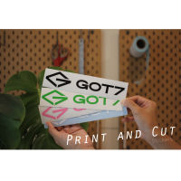 สติ๊กเกอร์ ลาย GOT7 มีสีมากกว่าในรูป หลายขนาดให้เลือก สติ๊กเกอร์งานไดคัท สติ๊กเกอร์แฟน FC ติดรถ ติดฝาถังน้ำมัน ไดคัทตามแบบ