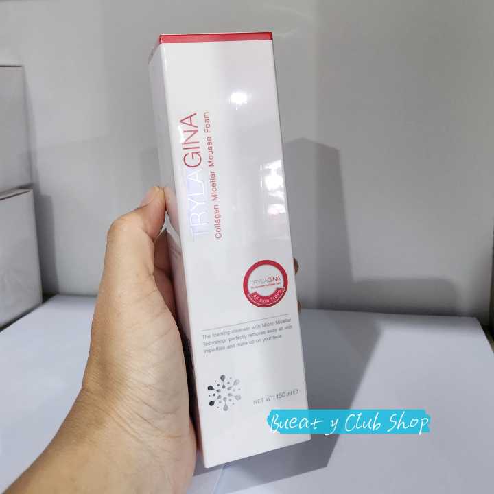 โฟมคอนลาเจนล้างหน้า-ไตรลาจิน่า1ขวด150ml