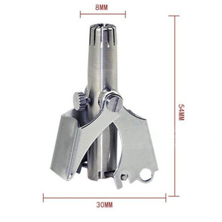 สแตนเลส-ที่ตัดขนจมูก-เครื่องตัดขนจมูก-กรรไกรตัดขนจมูก-ไม่ดึงขน-ตัดขนจมูก-กำจัดขนจมูก-แบบพกพา-ใช้ง่าย-สะดวก