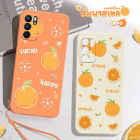 เคสซิลิโคนน้องส้ม ส้ม สุดน่ารัก รุ่น OPPO Reno/A ออปโป้ สีส้ม/สีครีม เคสมือถือ