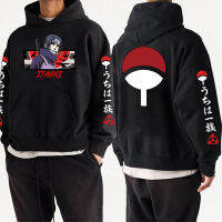 Hoodies นารูโตะ Uchiha Itachi พิมพ์ลาย,เสื้อฮู้ดแขนยาวทรงหลวมใส่สบายสำหรับฤดูใบไม้ผลิและฤดูใบไม้ร่วง