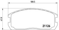 ผ้าดิสเบรคหน้า MITSUBISHI LANCER CHAMP 1 CHAMP1 C11 C12 C15 1984-1988 C51 C52 C54 C61 C62 C64 C65 C77 1988-1992 NTN