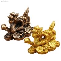 Chinese Feng Shui Dragon Statue Luck Success Exquisite Ornament Auspicious