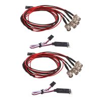 2X 4 LED Light Kit 2 White 2 Red with 3CH Lamp Control Panel for 1/10 1/8 Traxxas TRX4 HSP Axial SCX10 D90 HPI RC Car