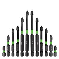 Magnetic Screwdriver Bit Set, Anti- Magnetic Drill Bit Set, S2 Impact Magnetic, Strong Magnetic PH2 Bits, 12PCS