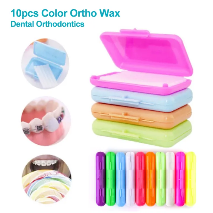 10Pcs Colorful Protective Brace Wax for Teeth Healthy Safety Lazada PH