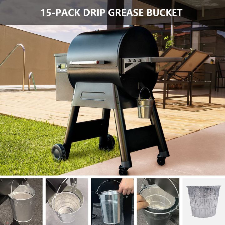15-piece-disposable-grease-bucket-lining-collect-grease-suitable-for-traeger-wood-fired-pellet-grills