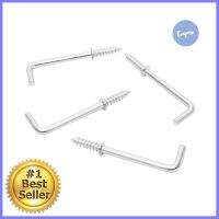 ตะขอตัวแอล BY TORA 1-1/2 นิ้ว แพ็ก 4 ชิ้นL-SHAPED SCREW HOOK BY TORA 1-1/2IN 4PCS **คุ้มที่สุดแล้วจ้า**