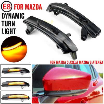 2 pieces LED Light Dynamic Turn Signal Side Mirror Blinker Indicator For Mazda 3 Axela 2017 2018 Mazda 6 Atenza 2018