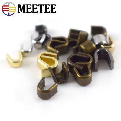 50g Meetee Brass U Style Zipper Stopper Non-slip for 3# 5# 8# 10# for Metal Nylon Resin Zippers Repair Crafts Hardware Accessory Door Hardware Locks F