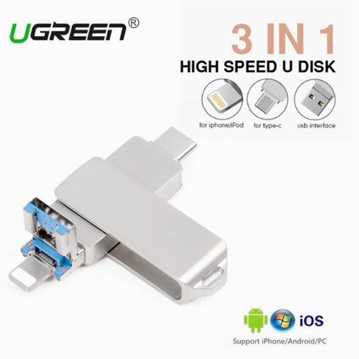 Ổ Đĩa Flash IOS 512GB 1TB Cho iPhone iPad Photostick 3 Trong 1 TYPEC Ổ