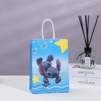 1/3/5ชิ้น Disney Stitch อุปกรณ์ปาร์ตี้กล่องลูกอมสำหรับอาบน้ำทารกตกแต่งวันเกิดการ์ตูนถุงขนมวันเกิดสำหรับเด็กกระดาษห่อของขวัญ LPD37101กล่องใส่ของขวัญ