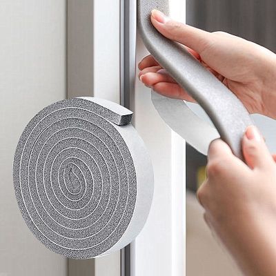 EVA Self Adhesive Weather Draught Excluder Seal Strip Tape Roll Draft Door Window Home insulation Shockproof Anti-collision