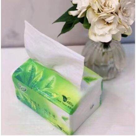 Thebest Facial Tissue 1 pcs order Tissue 3-Ply 1Balot white and green ...