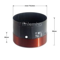 76.2 / 76.5mm Speaker Woofer Voice Coil 3 Inch Inner Diameter Bass Speaker Repair Parts With Copper Wire Black Aluminum Former