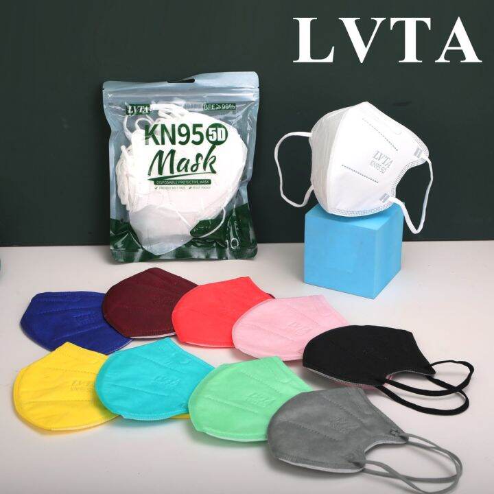 LVTA KN95 5D Adult Face Mask 5Layers Breathable Mask Lazada PH