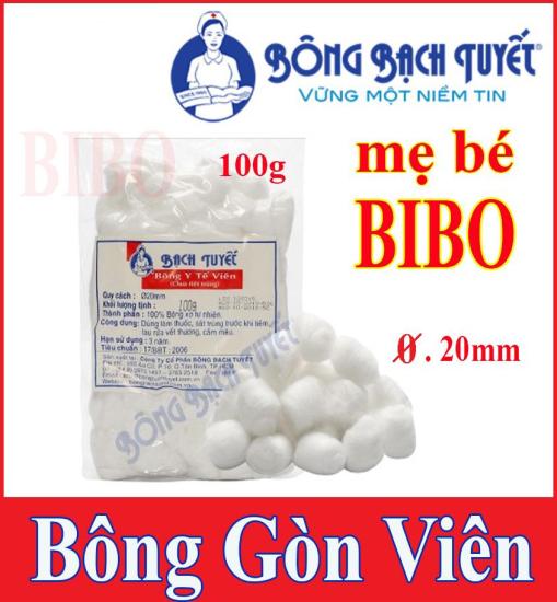 Bông gòn nhét tai cho mẹ sau sinh,bông viên tròn dùng trong y tế - ảnh sản phẩm 1