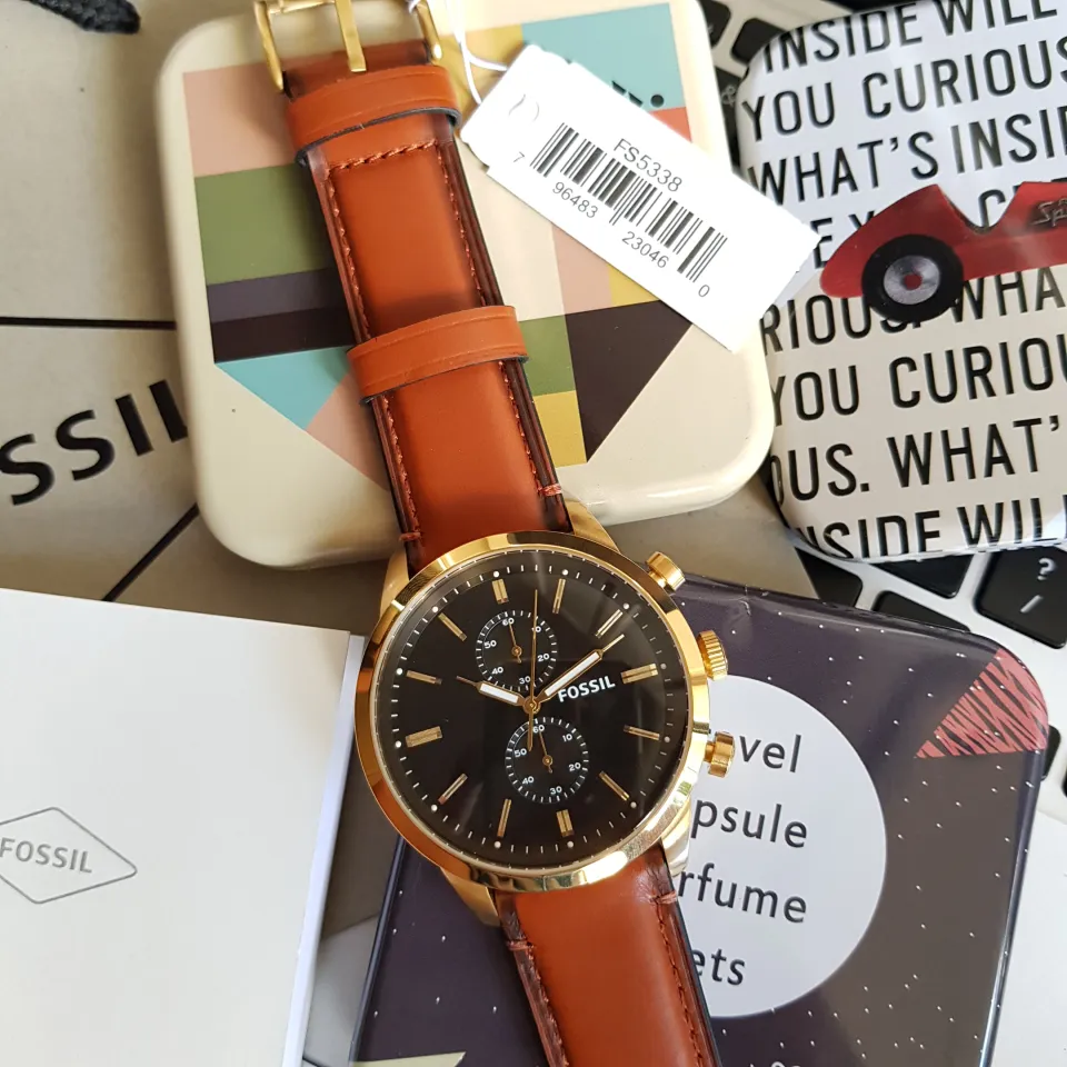 Best Seller Fossil FS5338 Townsman 44MM Black Dial Chronograph