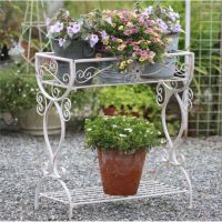 พรีออเดอร์European-Style Iron Double-Layer Planter ชั้นวางไต้ไม้เหล็กดัดไสตล์วินเทจ