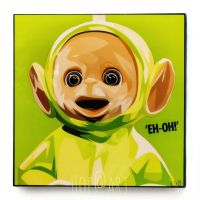 Dipsy ดิ๊ปซี่ Teletubbies เทเลทับบี้ การ์ตูน cartoon รูปภาพ​ติด​ผนัง​ pop art พร้อมกรอบแและที่แขวน ของขวัญ รูปภาพ กรอบรูป แต่งบ้าน