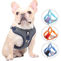 Dog Harness For Small Dogs Cats Reflective Dog Harness Leash Set Adjustable Breathable Chest Vest Harness Leash Accessories