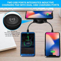 QI 3 IN 1 Embedded Fast Wireless Charger Station สำหรับศัพท์ Samsung Xiaomi Pop-Up Desktop แท่นชาร์จสำหรับสมาร์ทโฟน