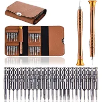 Mini Precision Screwdriver Set 25 in 1 Electronic Torx Screwdriver Opening Repair Tools Kit for iPhone Camera Watch Tablet PC