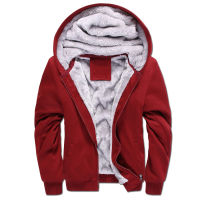 Men Hoodies Winter Thick Warm Fleece Men Hoodies Coat Sportwear mens Streetwear Hoodies Sweatshirts Men 2021 New Zipper hoody