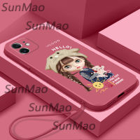 เคสโทรศัพท์ iPhone 12 ซิลิโคนอ่อนนุ่มปกหมวกออกแบบปกสำหรับสาว