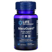 บำรุงสายตา Lutein &amp;  Zeaxanthin, Life Extension, MacuGuard, Ocular Support with Saffron, 60 Softgels