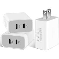 [KOLT Digital] 20W USB C PD Wall Charger พอร์ต USB C คู่สำหรับ iPhone 13 Pro Max 12 Mini 11 8 Plus iPad Samsung Galaxy Xiaomi HUAWEI EU Adapter