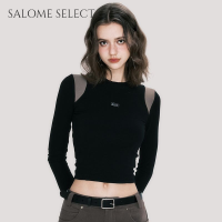 SALOME SELECT เสื้อครอป เสื้อยืด ชุดเซ็ทผู้หญิง เสื้อยืดคอกลม เสื้อยืด ผญสวย ๆ เวอร์ชั่นเกาหลี ผ้าคอตตอน ใส่สบาย เรียบง่าย 2023NEW A29J2CZ 37Z230911